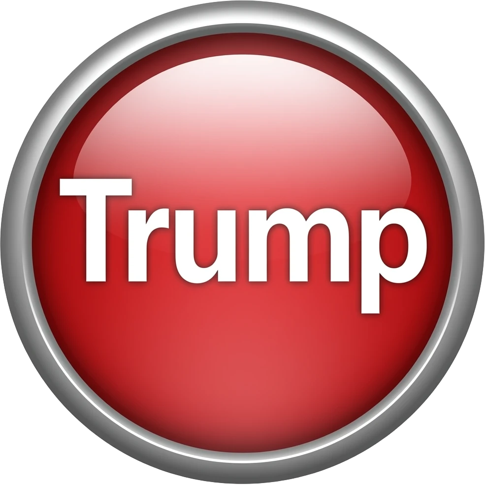 Trump  red button emoji