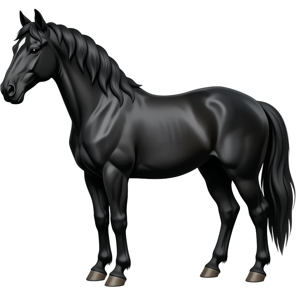 Black horse emoji