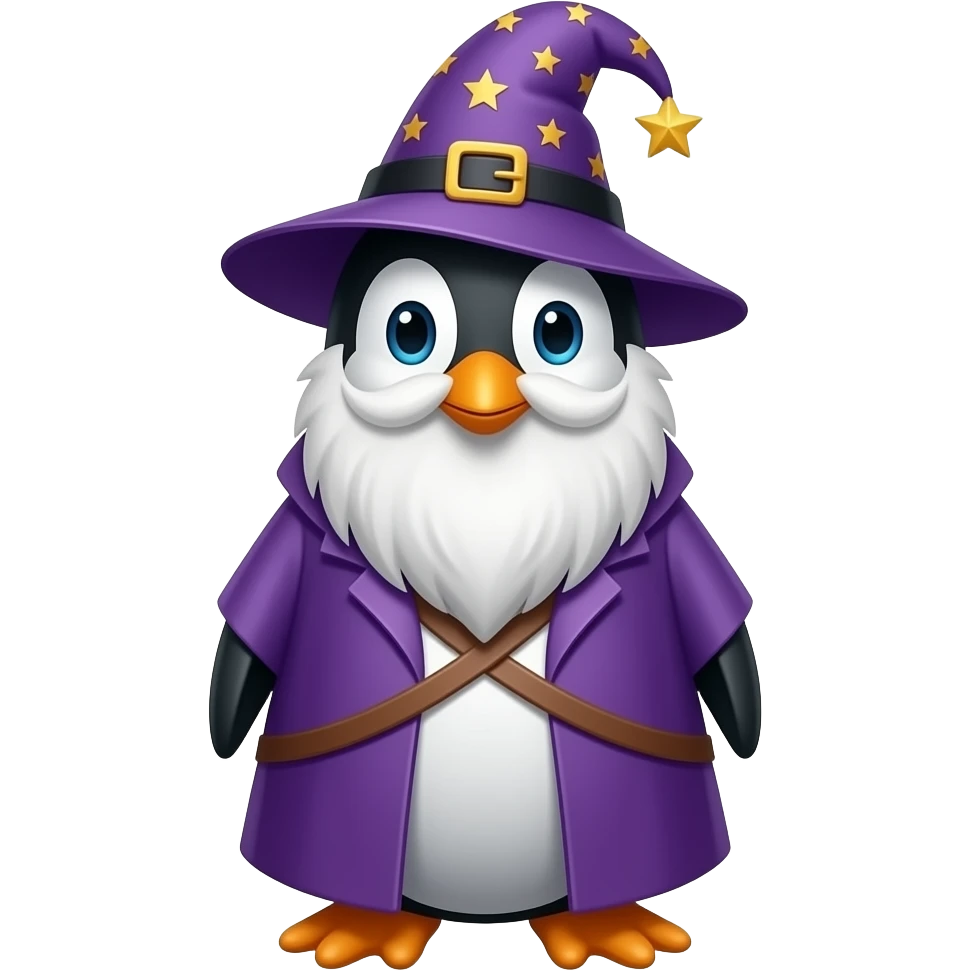 Wizard penguin emoji