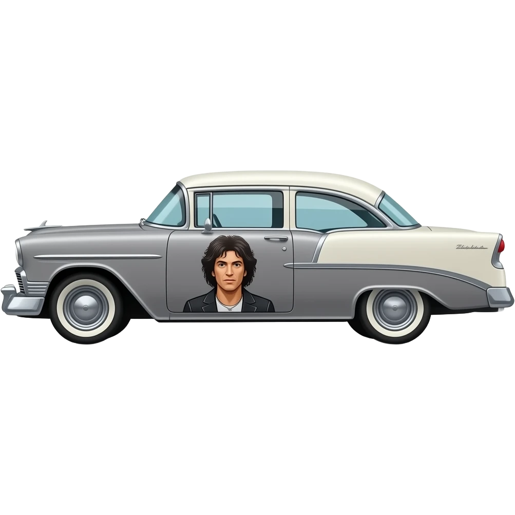 1956 Chevy Belair with Springsteen avatar emoji