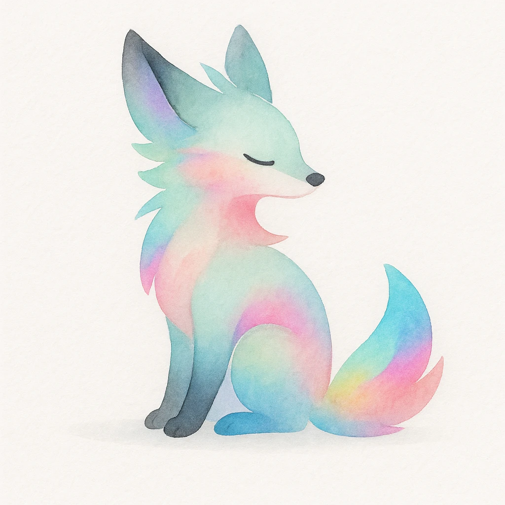 Neon Splash Fantasy Furry Animal Creature  emoji