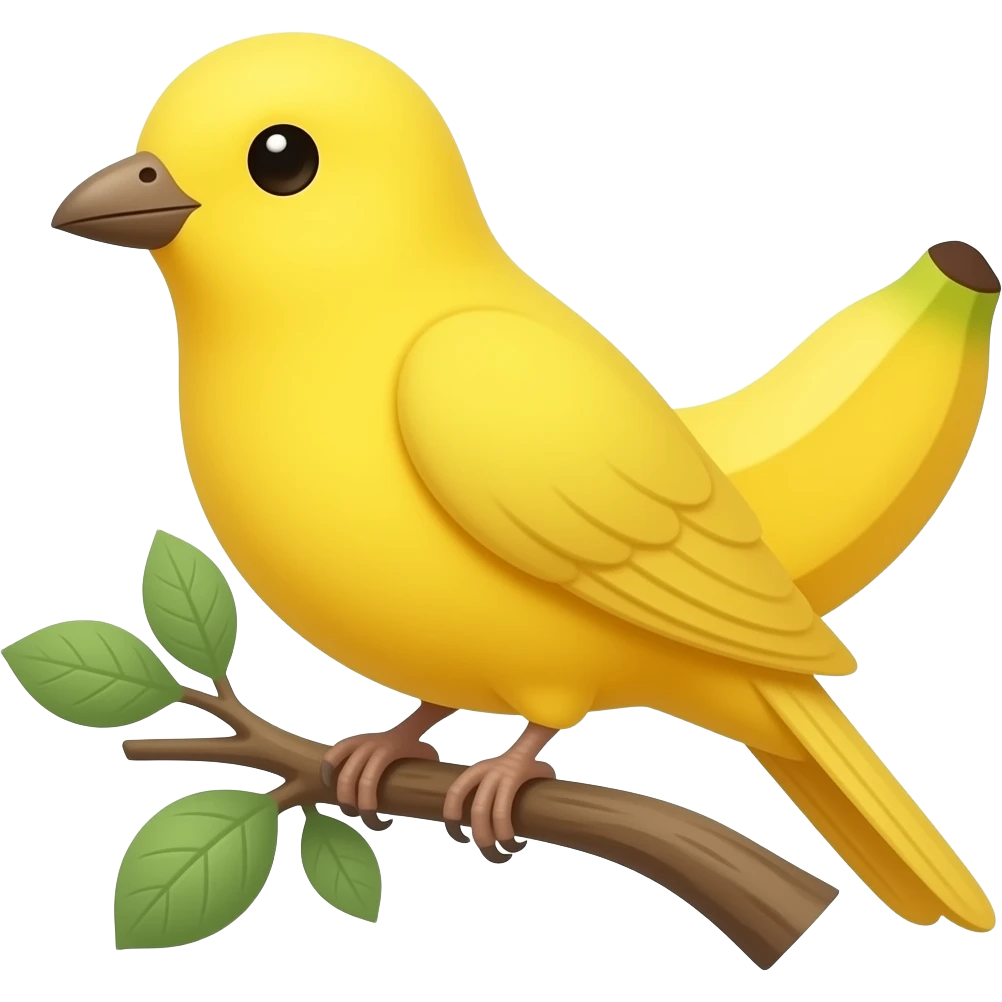 Banana bird emoji
