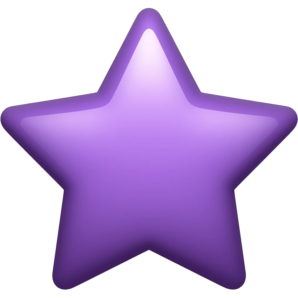 estrellita morada sin cara como está  ✰ emoji