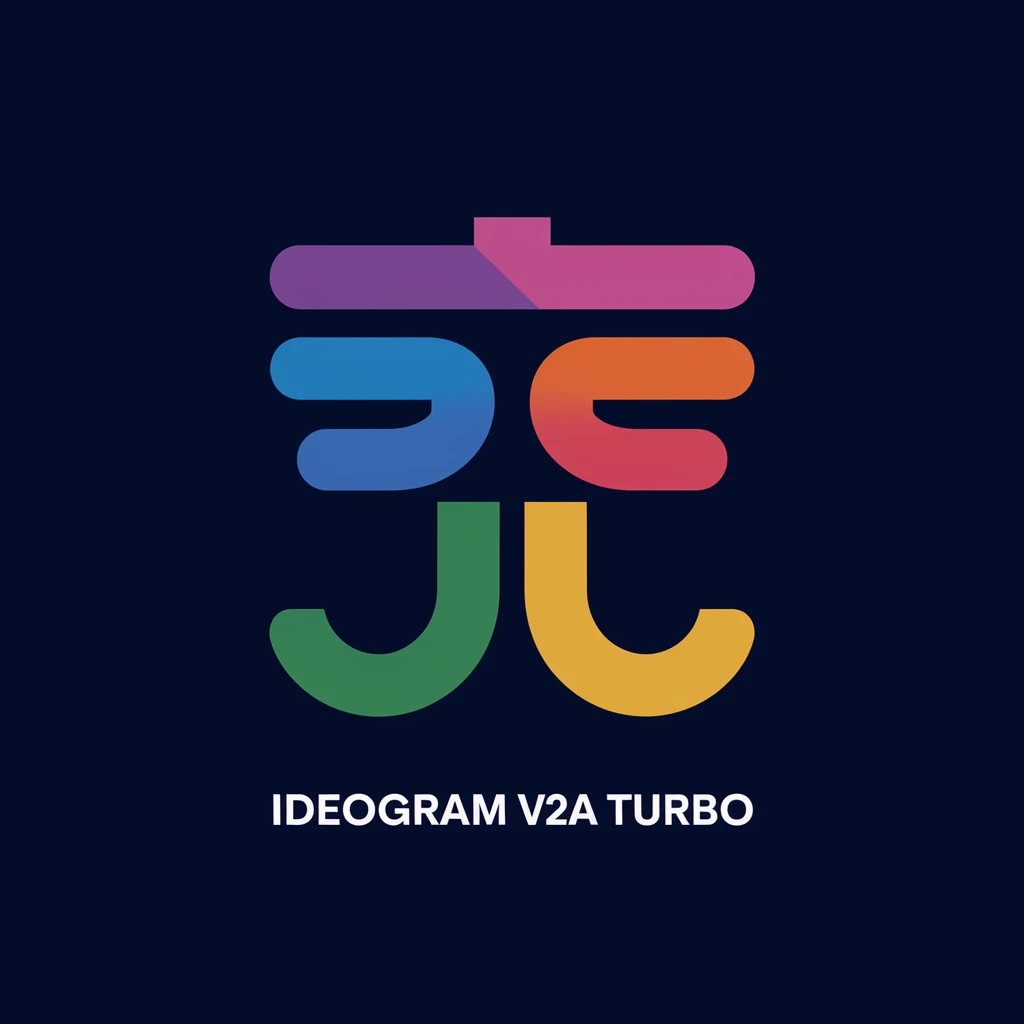 make a colorful text of "Ideogram V2a Turbo" emoji