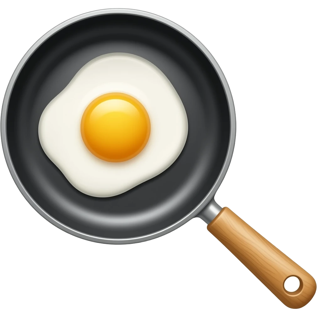 Frying Pan with Egg emoji