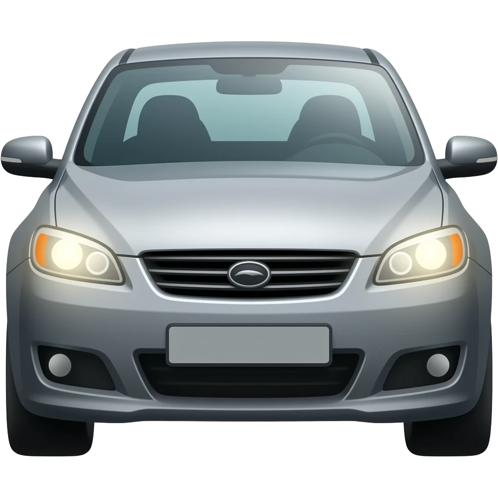 Car drives a car emoji