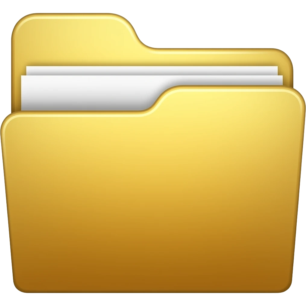gold folder emoji
