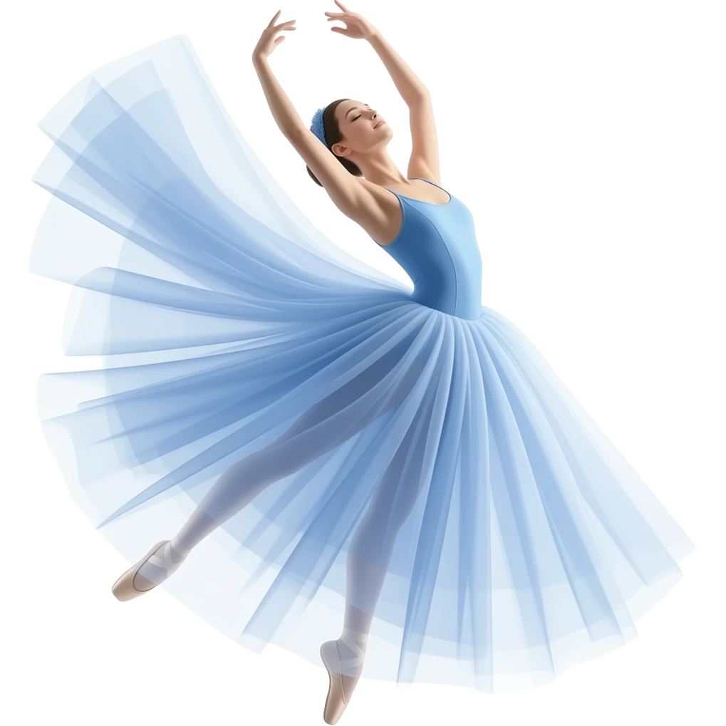 ballerina di tessuti aerei emoji