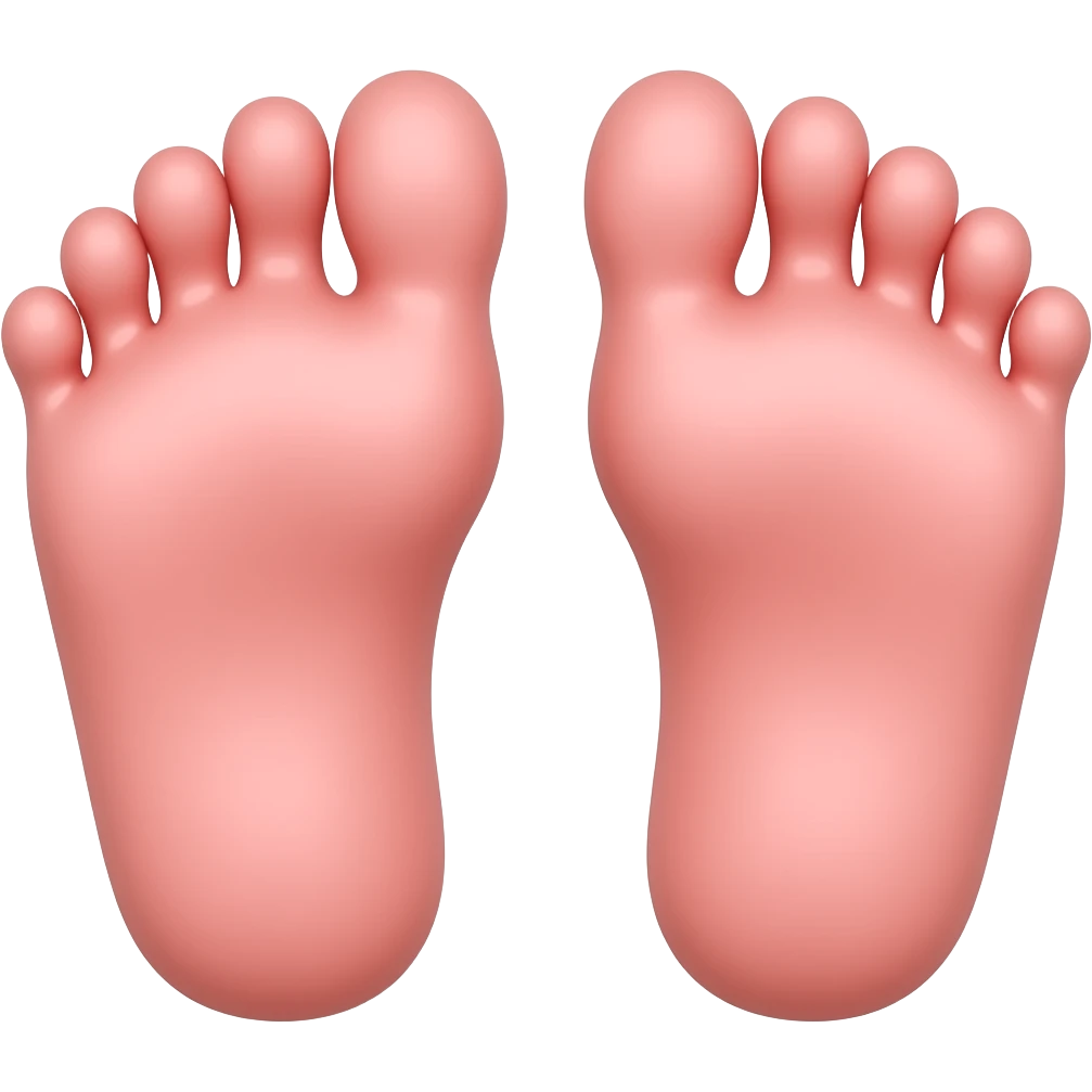 feet pink emoji