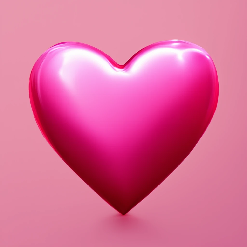 shiny pink heart, ultra detailed emoji
