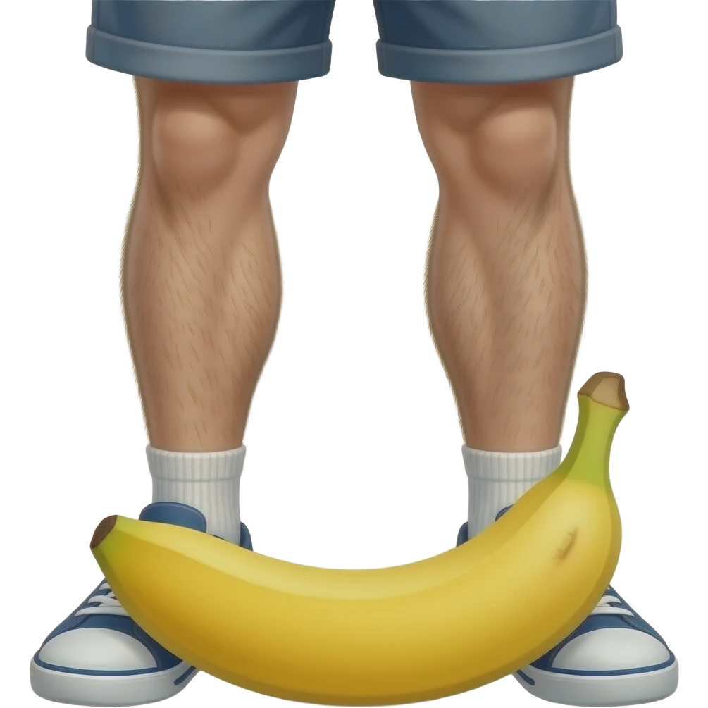 A banana between a man’s legs emoji