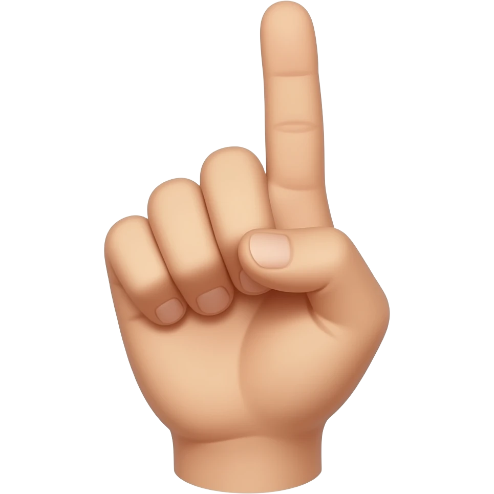 middle finger pointing emoji