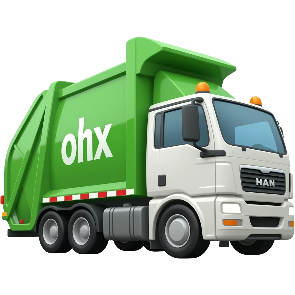 Garbage trucks can fly emoji