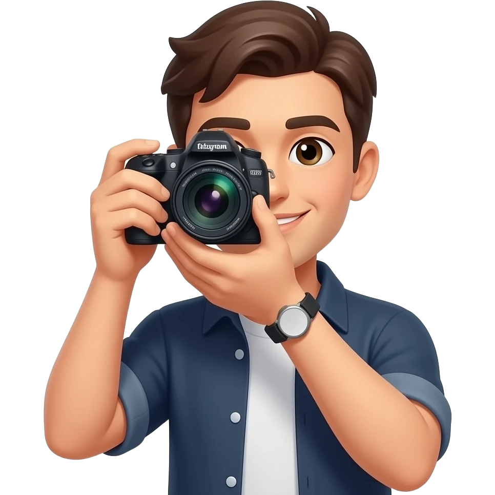 instagram content creator: holding a camera or smartphone emoji