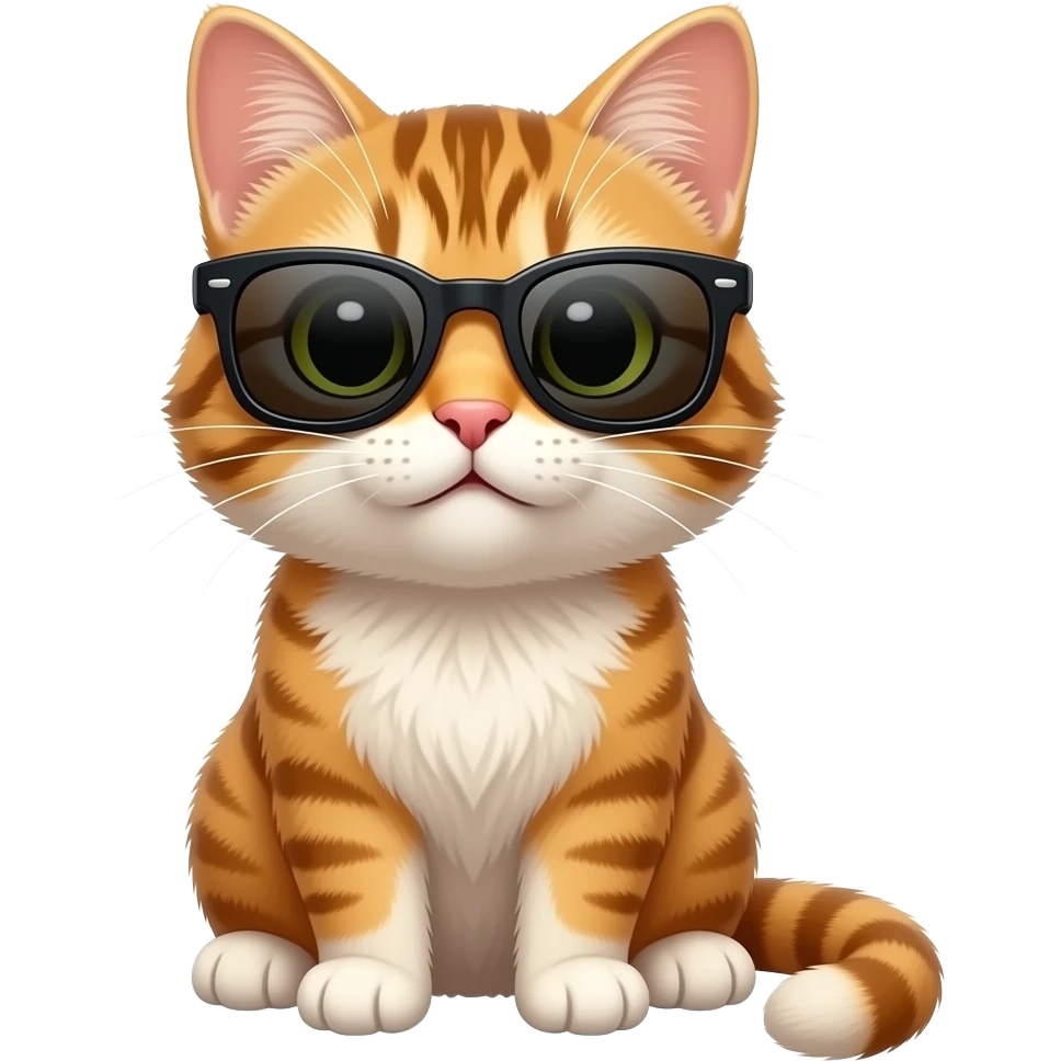 Cat wearing sunglasses emoji