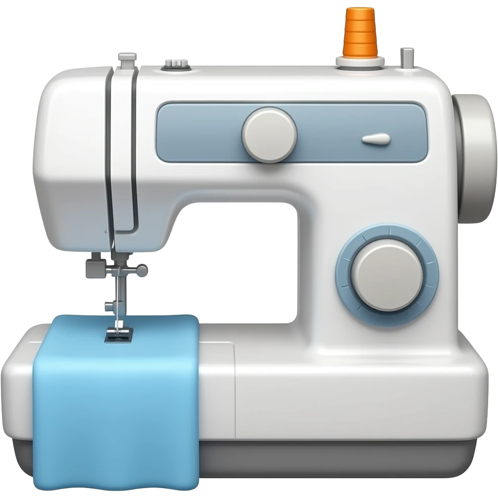 Uma máquina de costura emoji