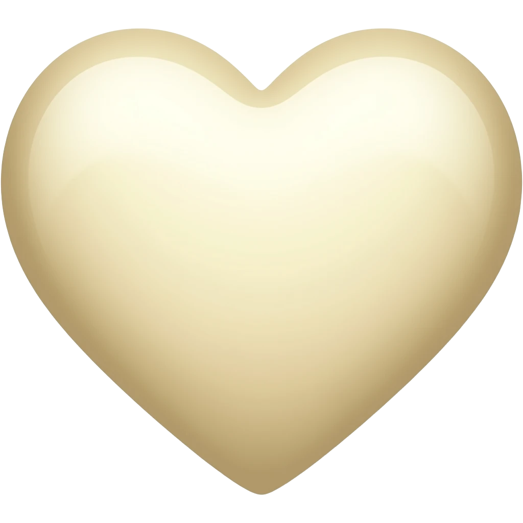 emoji love berwarna cream emoji