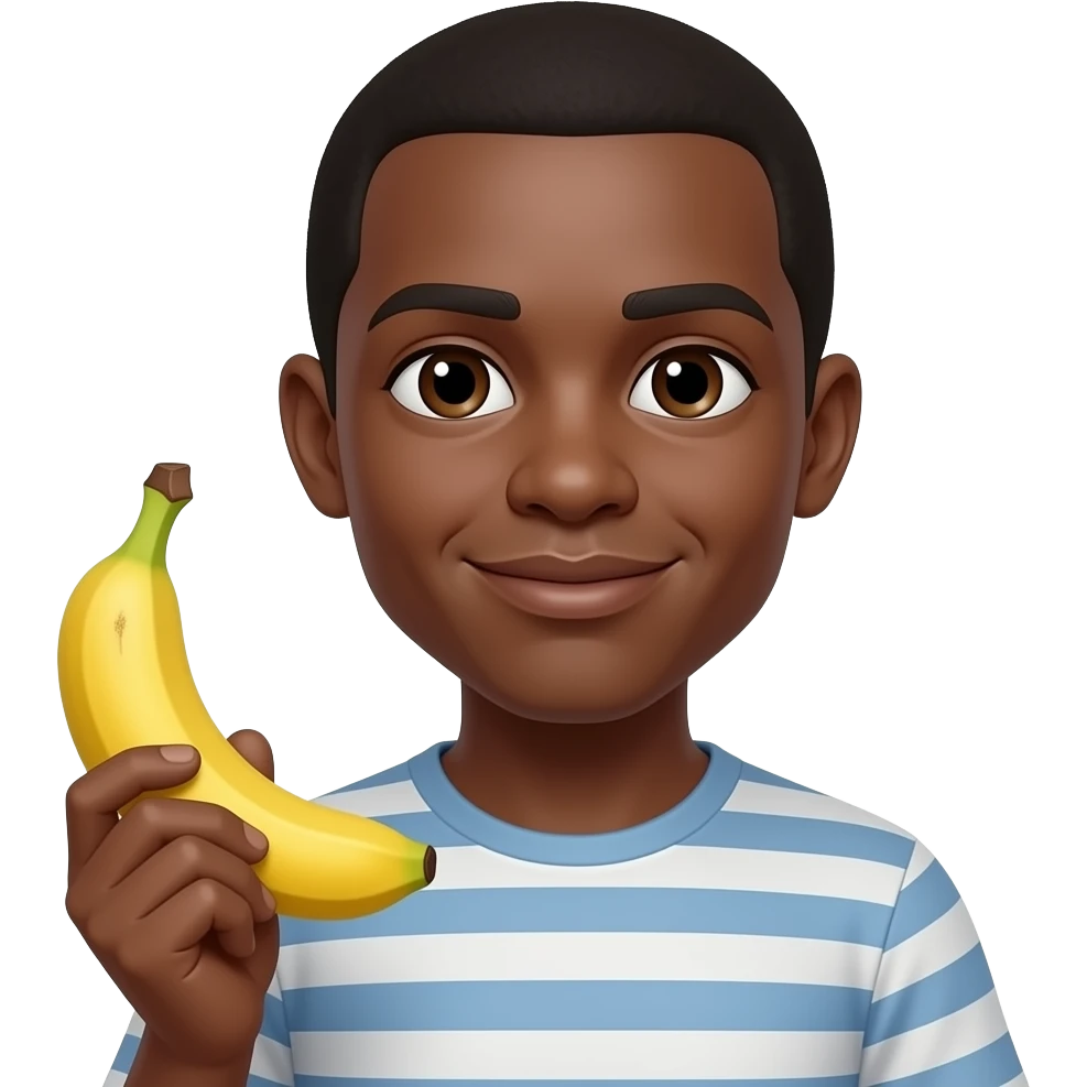 zenci adam elinde muz olsun emoji