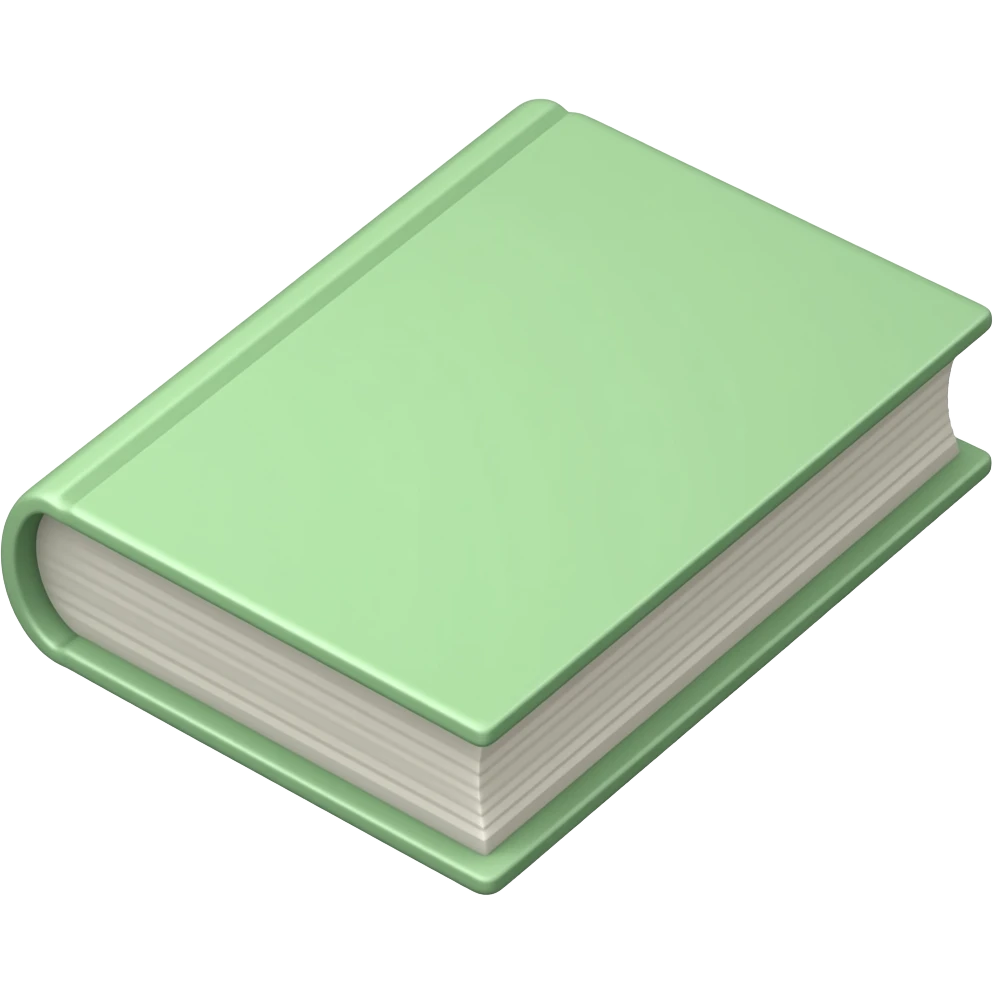 light green  color book emoji