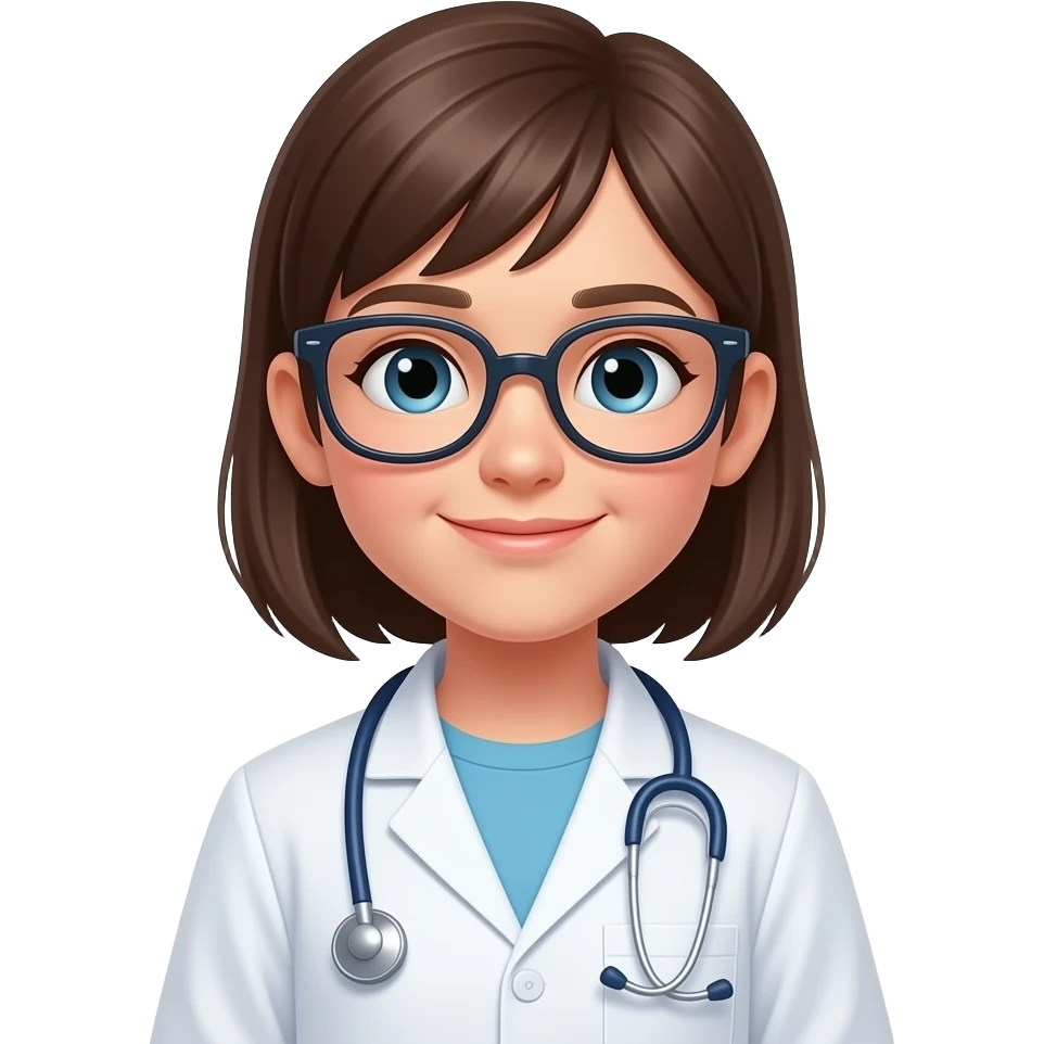 10 YEAR OLD SCIENTIST GIRL STANDING emoji