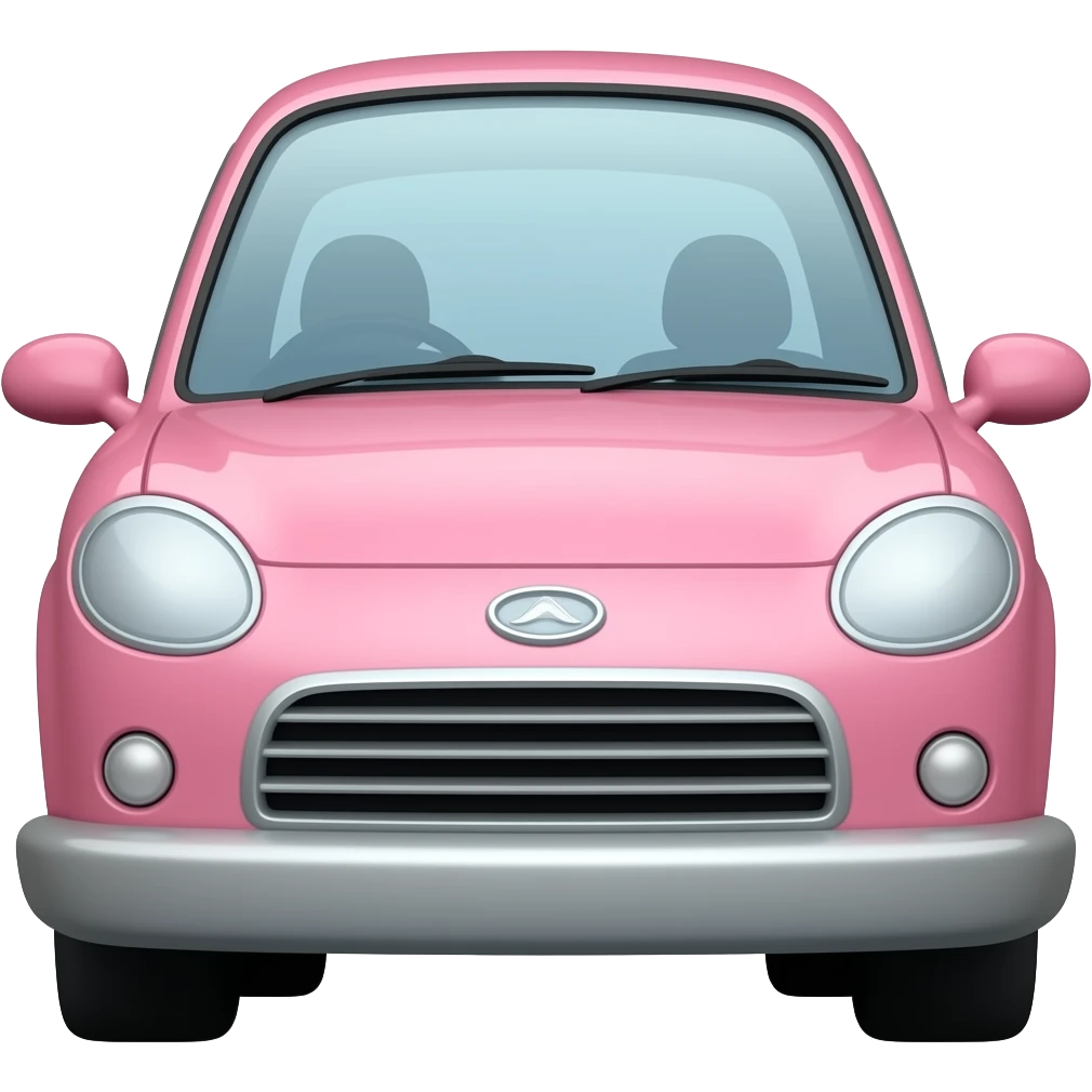 pink car emoji