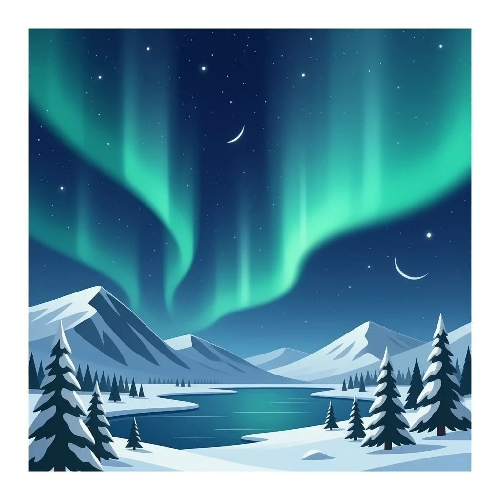 Aurora boreale emoji