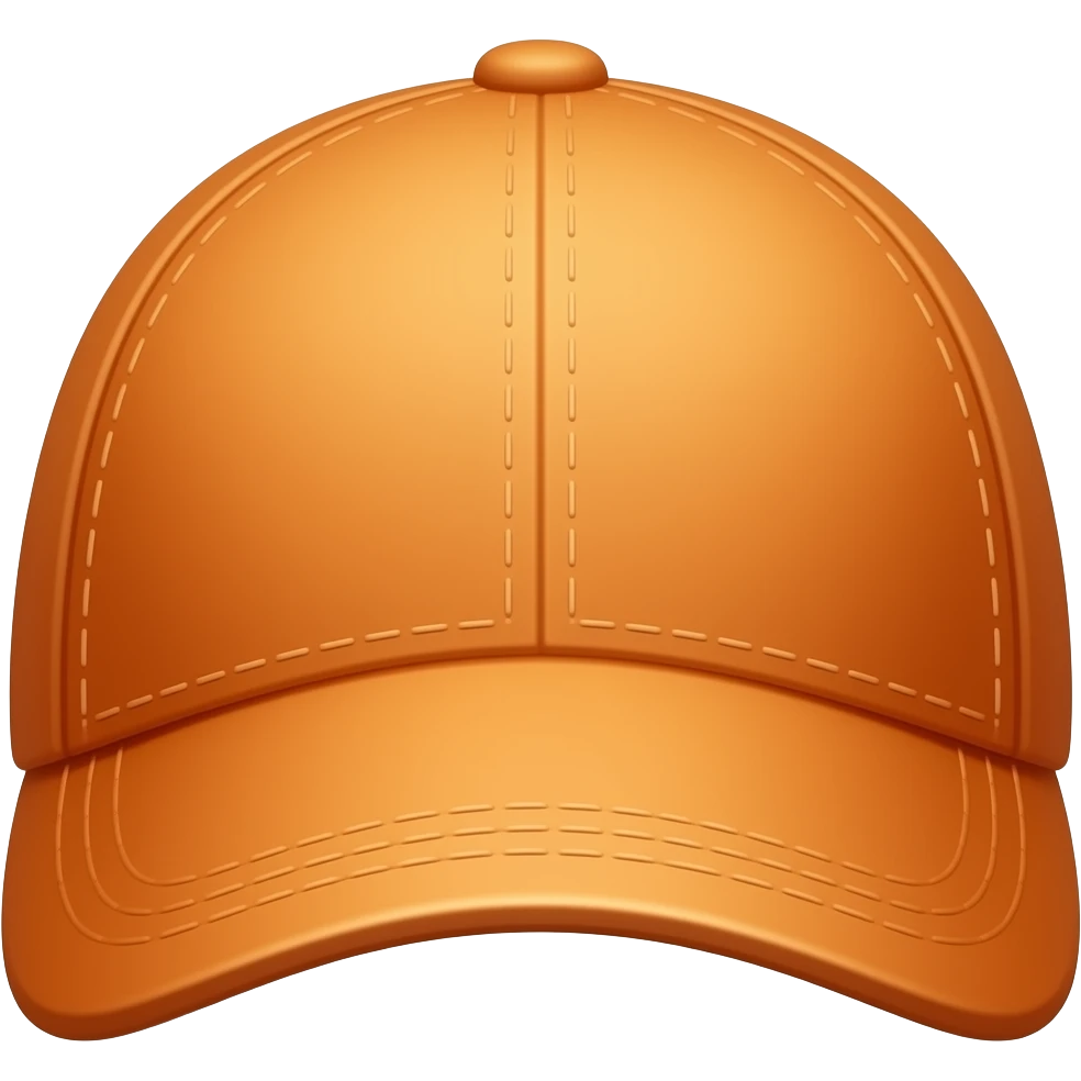 Orange colour cap emoji