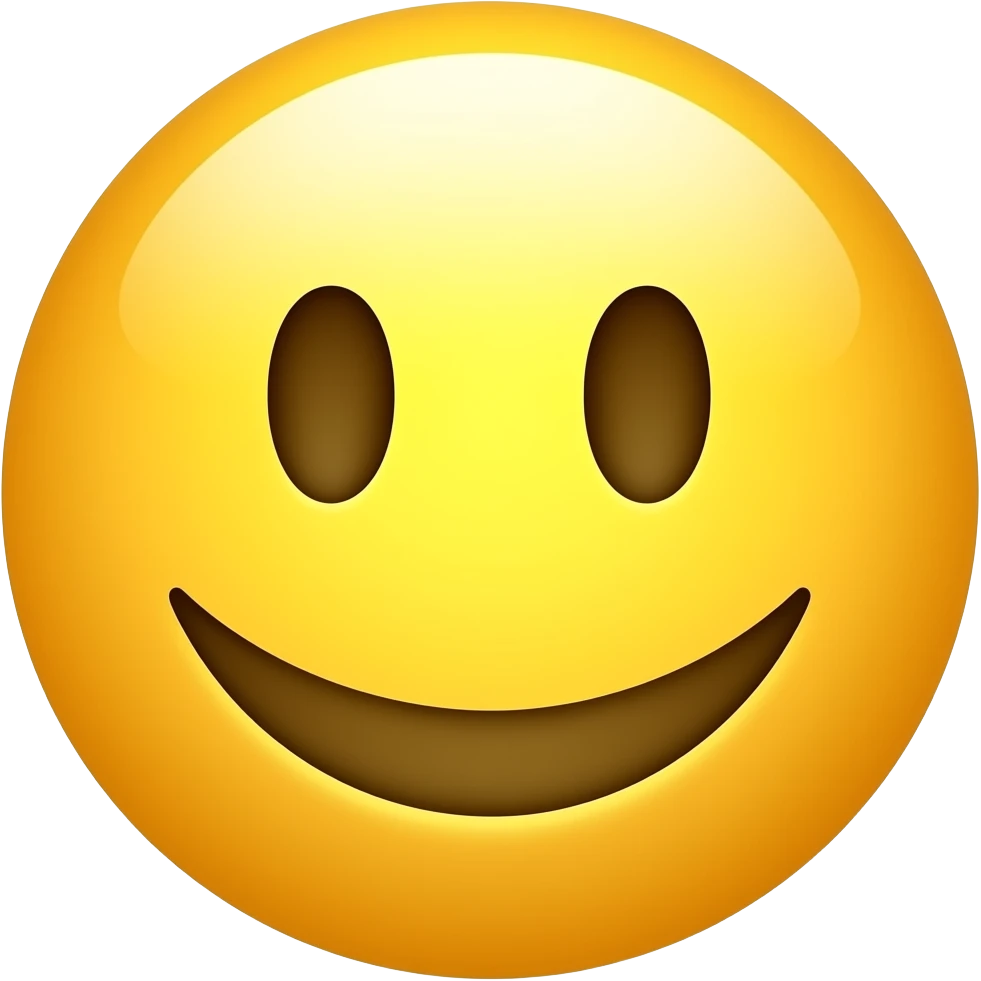 A smiley face, but the smile is an upside down three emoji