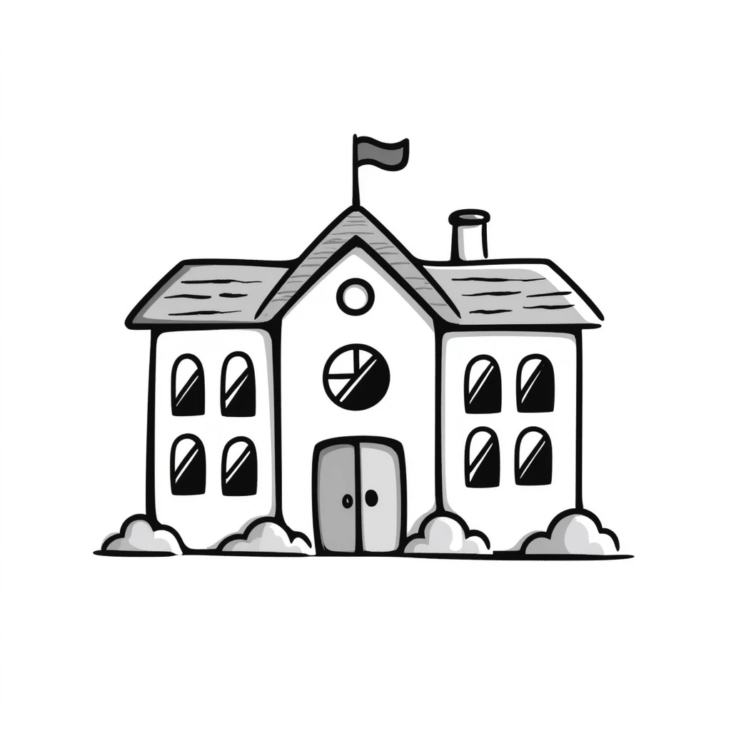 school building emoji