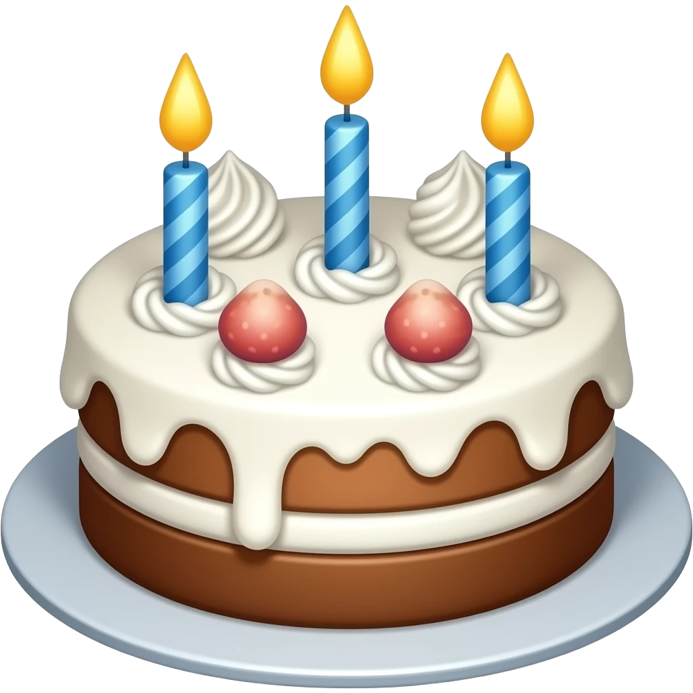 Birthday cake emoji