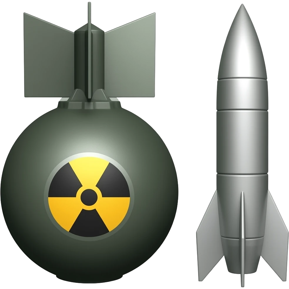 Bomba nuclear☢️/misil emoji
