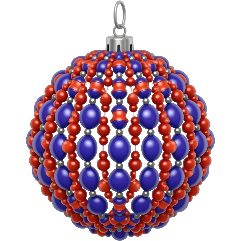 Hanging fluorescent navy crimson beady aesthetic decorative decoration emoji