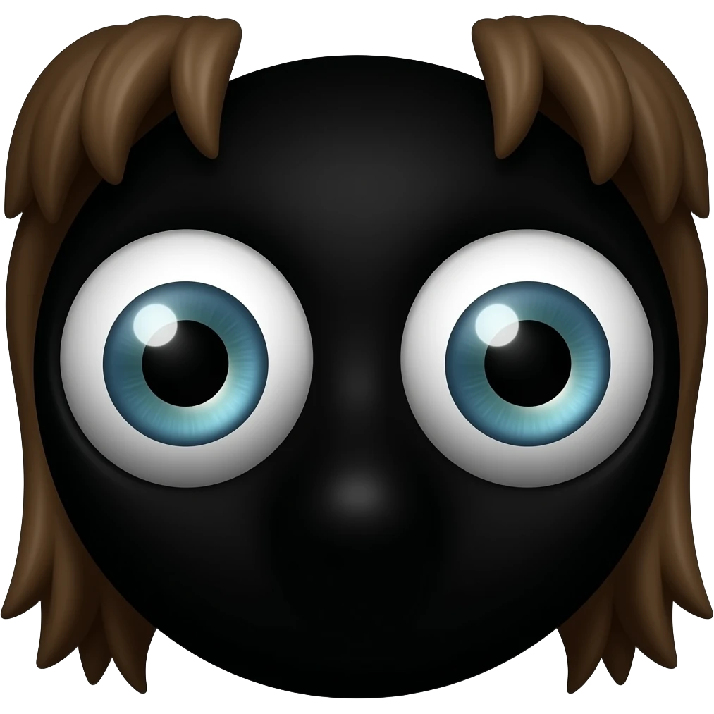 No round circle. Just eyeballs with a black background. No head. 2 eyes looking right. There is no face. It’s only the eyeballs. Just two eyeballs. No round yellow face. The pupils have to be looking to the right. emoji