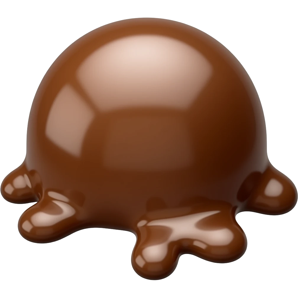 melted chocolate emoji