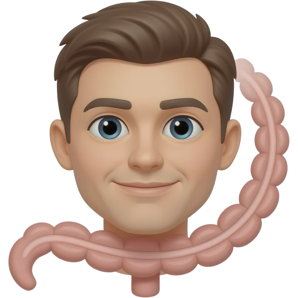 Una persona representando el sistema digestivo emoji