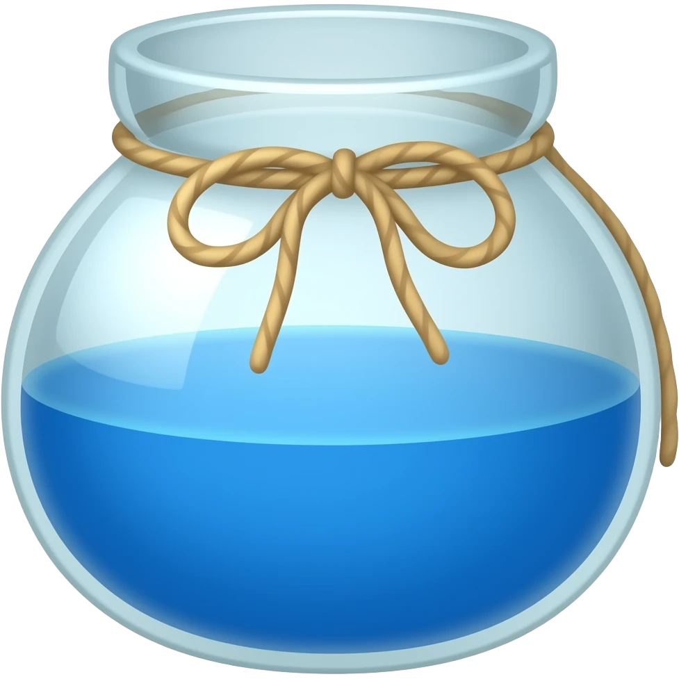 Blue honey pot with blue syrup emoji