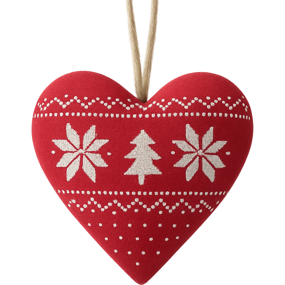 Christmas heart , remove background emoji