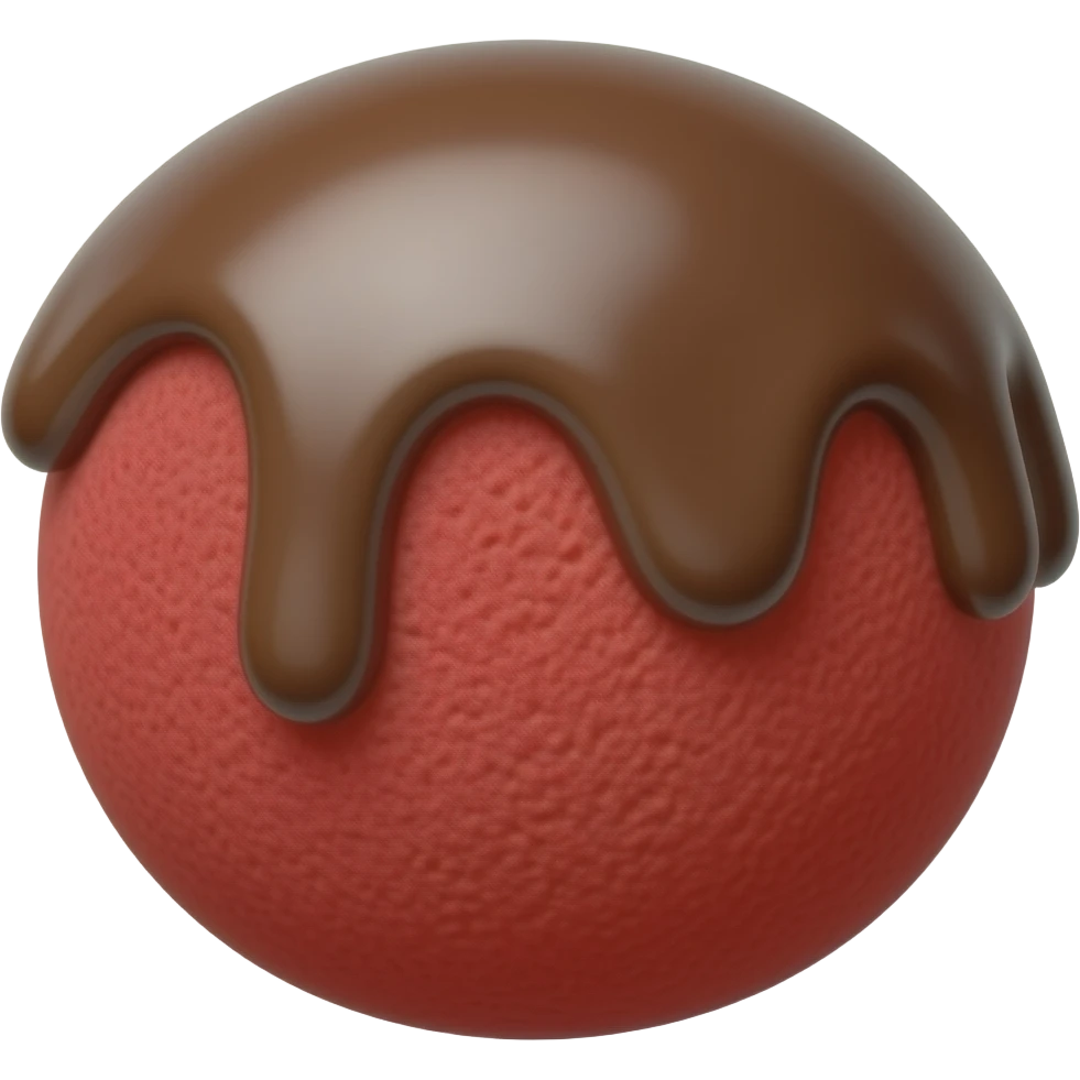 red velvet cake balls emoji