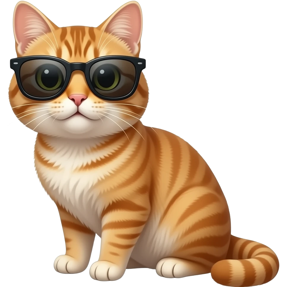 Cat wearing sunglasses emoji