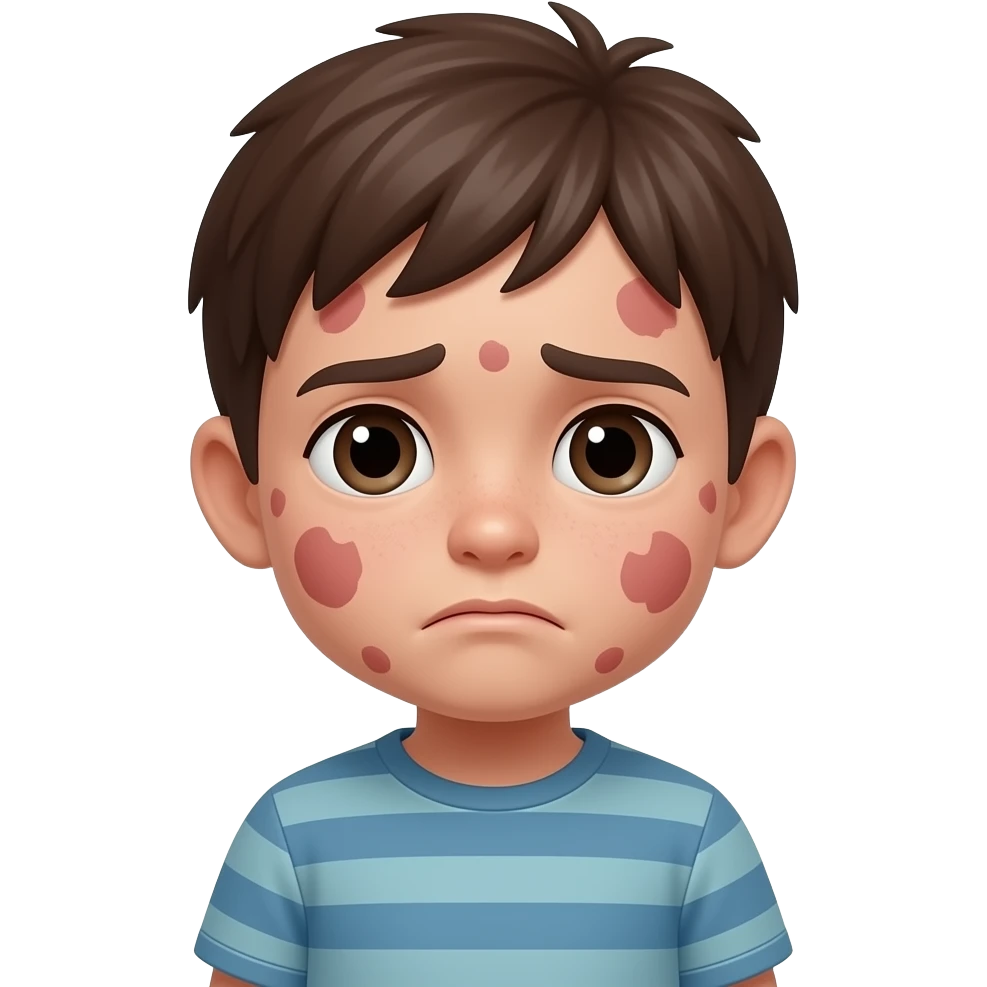 too much Measles kid sad emoji