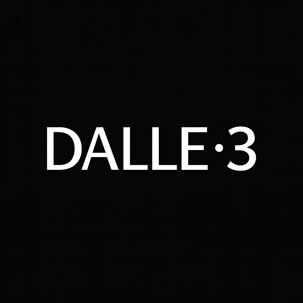 make the logo of "DALLE.3" black background  emoji