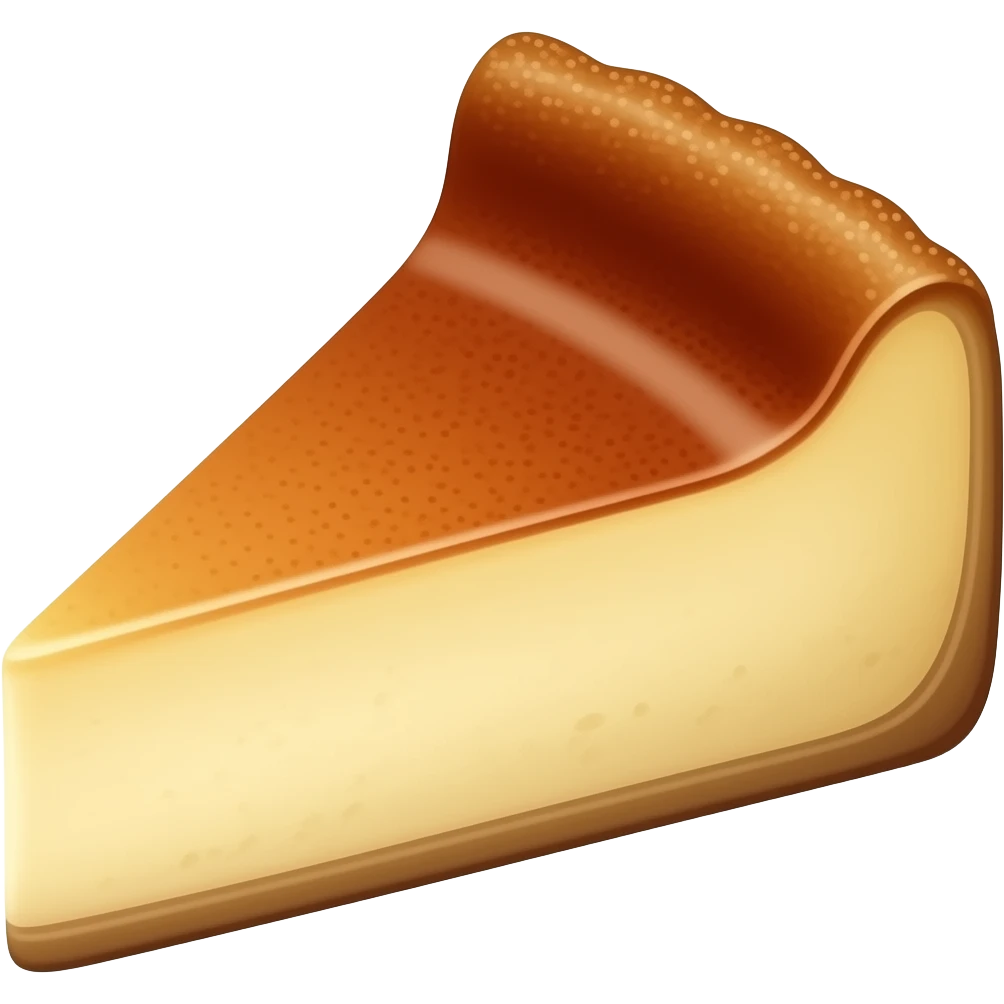 brulee chesecake slice emoji