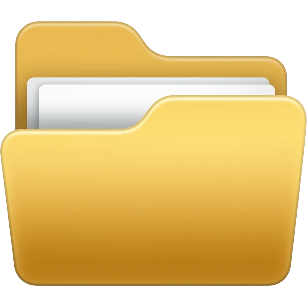 Folder logo what represent management. emoji