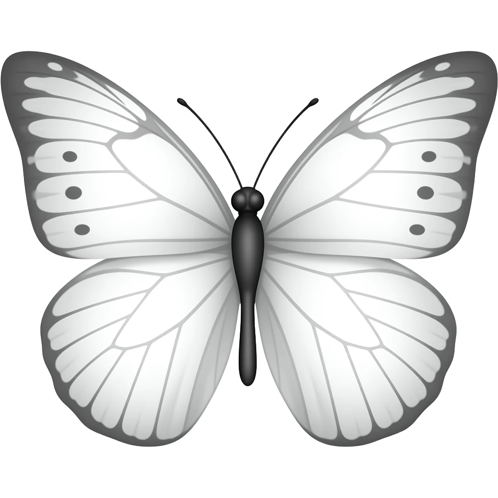 Mariposa blanca emoji