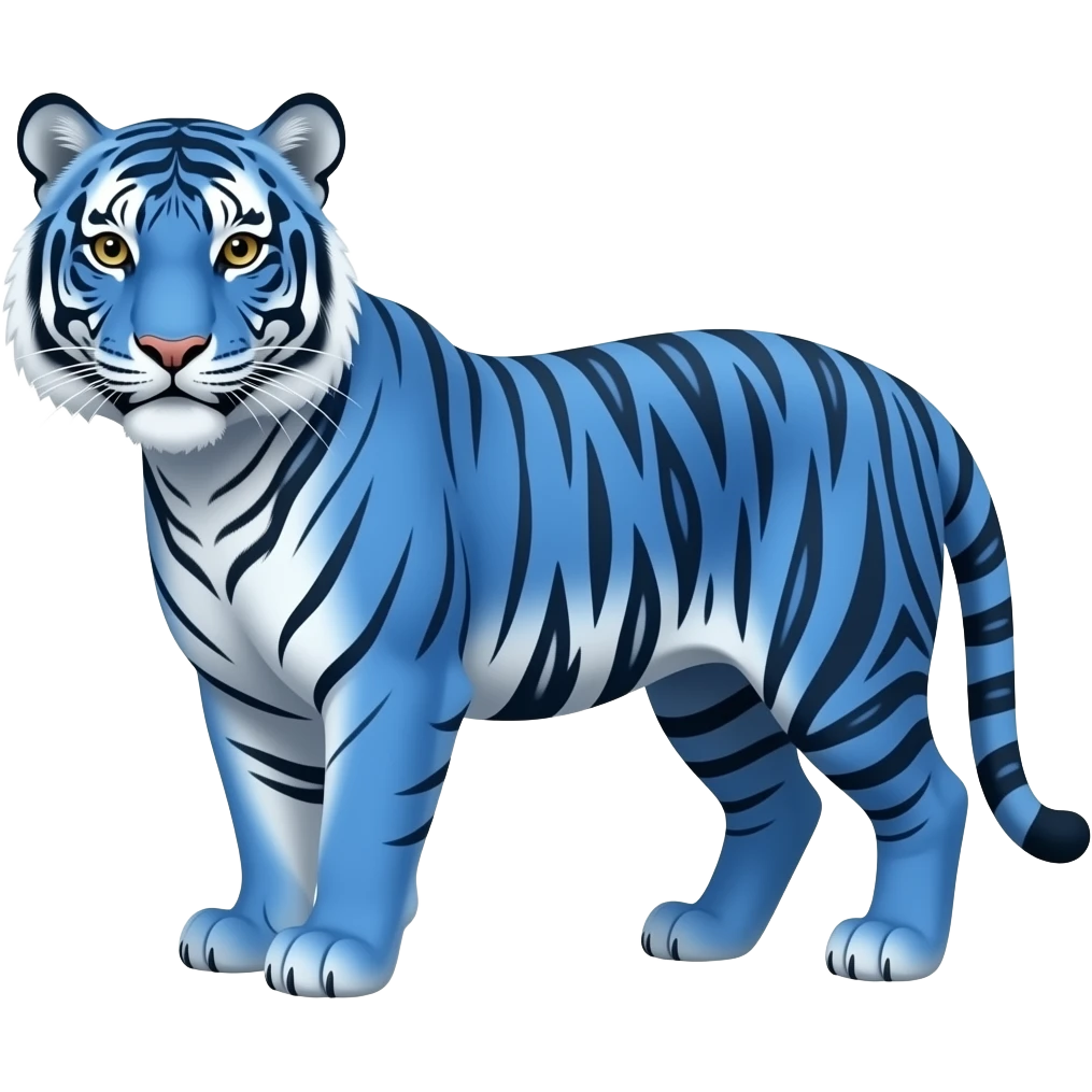 blue tiger emoji