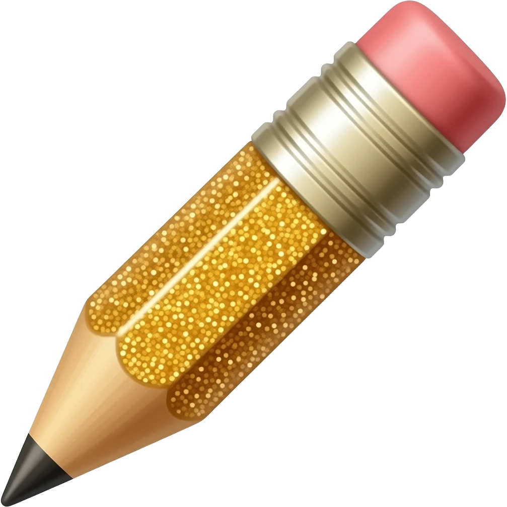 glitter pencil emoji