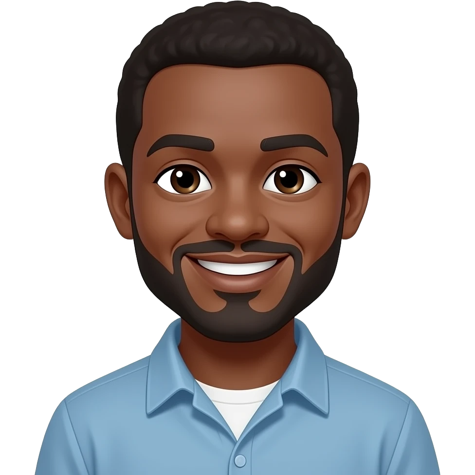 emoji negro sonriendo emoji