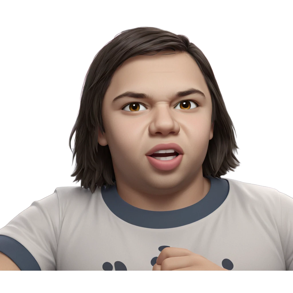 dreamy boy in a white shirt emoji