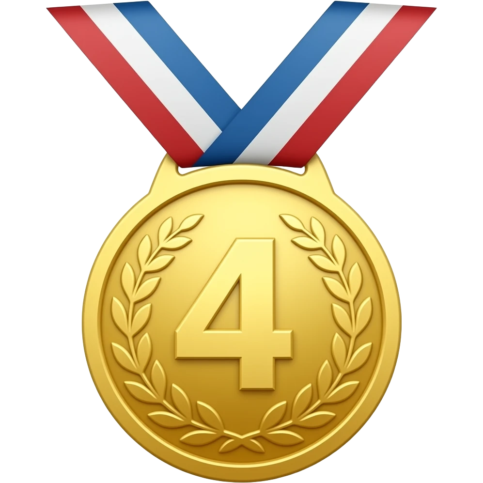 medal with 4the place emoji