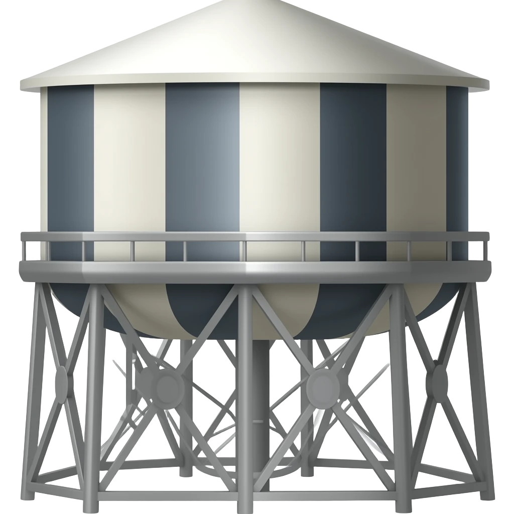 water tower no background emoji
